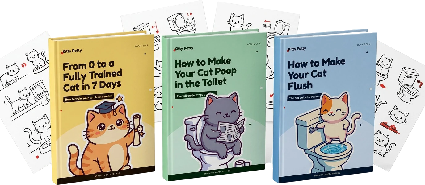 The three Kitty Potty books